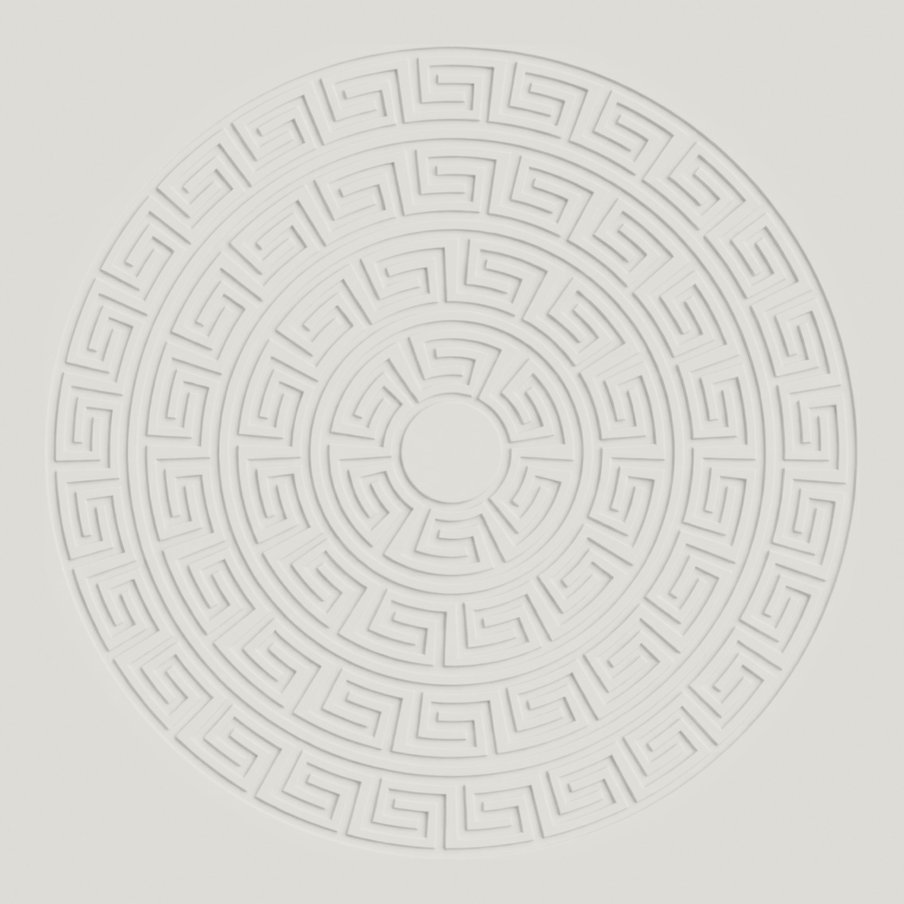 Greek meander circle