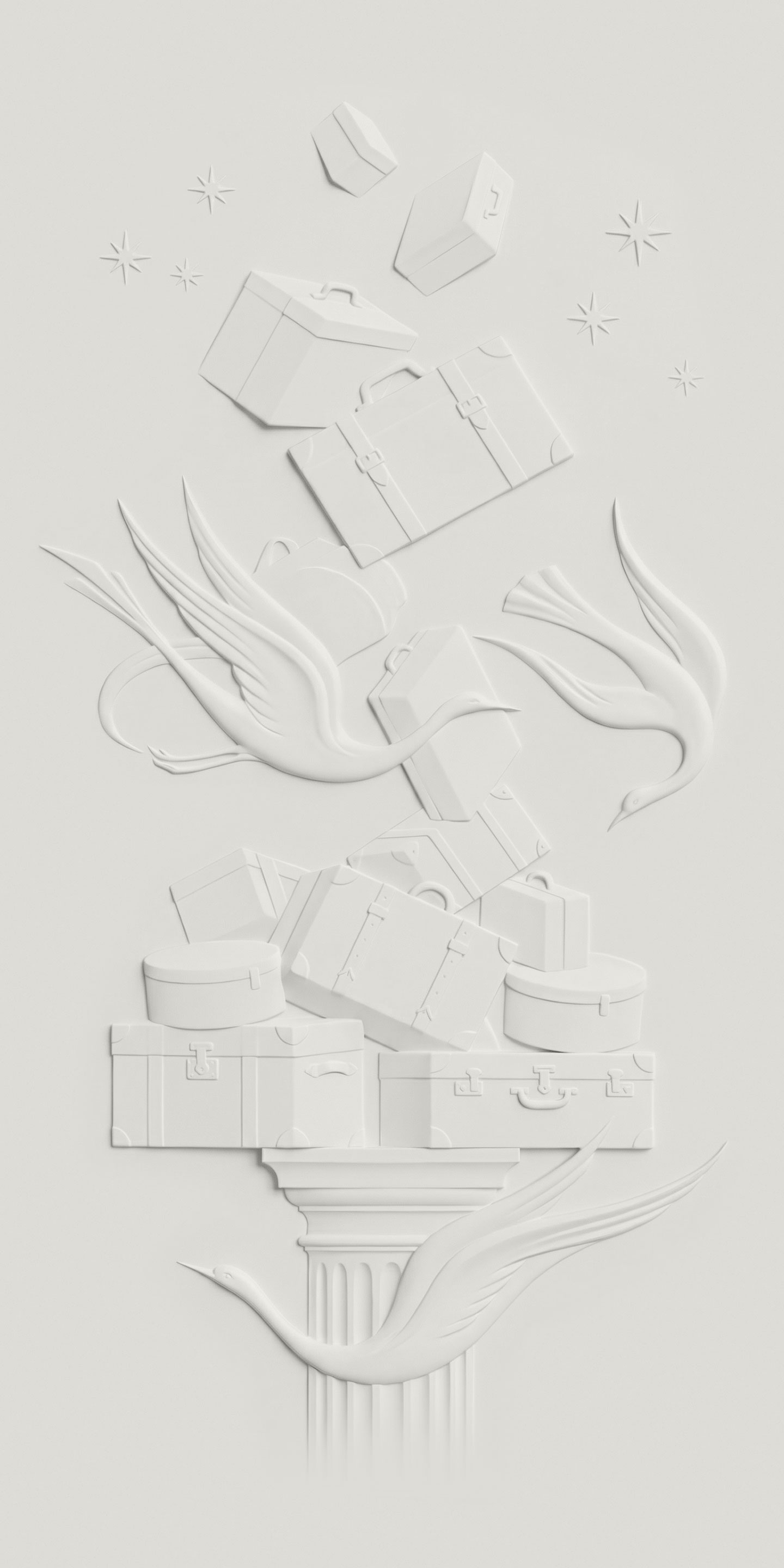 Suitcases illustration